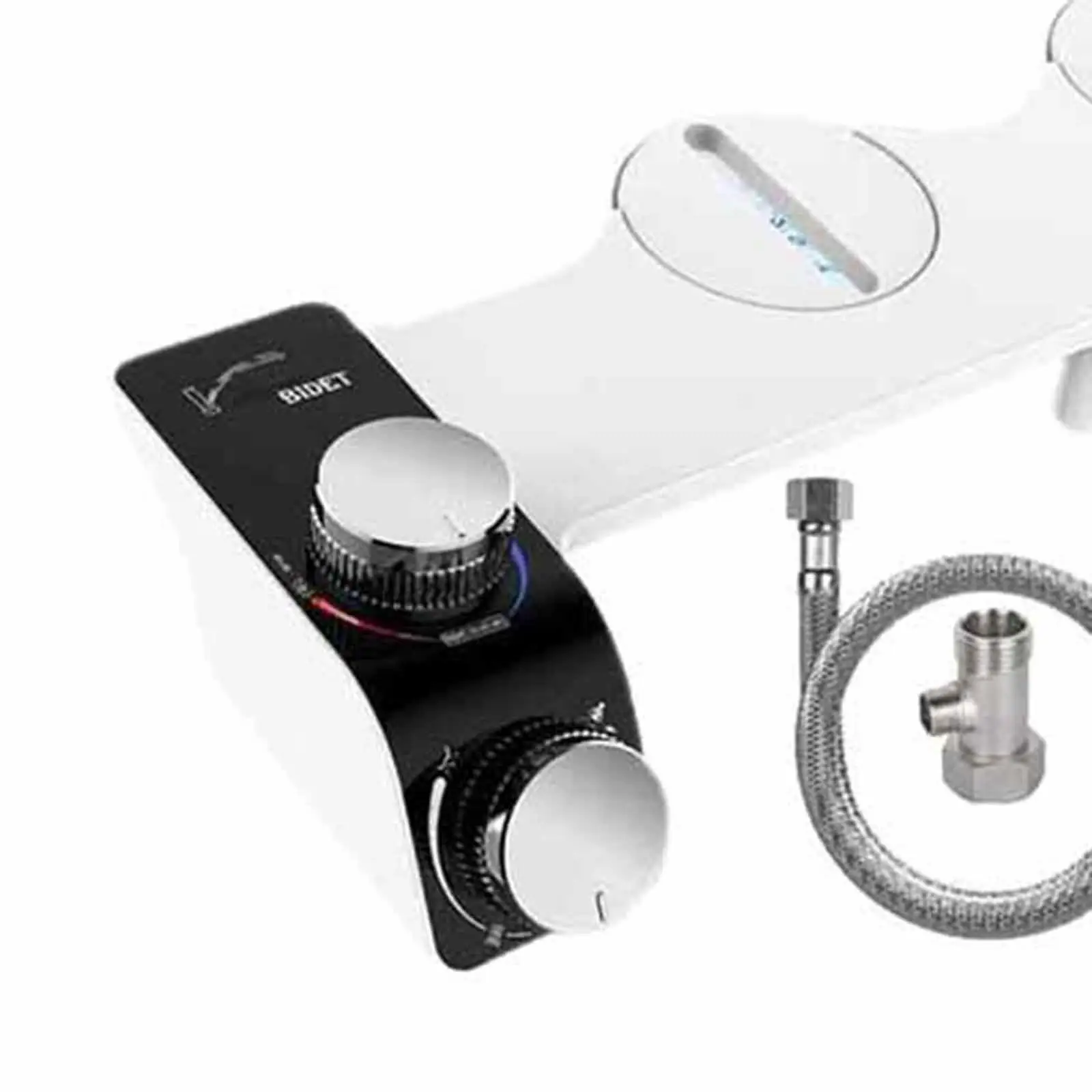 Bidet Attachment 9/16'' Easy Installation Feminine Wash Bathroom Accessories Water Pressure Non Electric Self Cleaning Nozzle