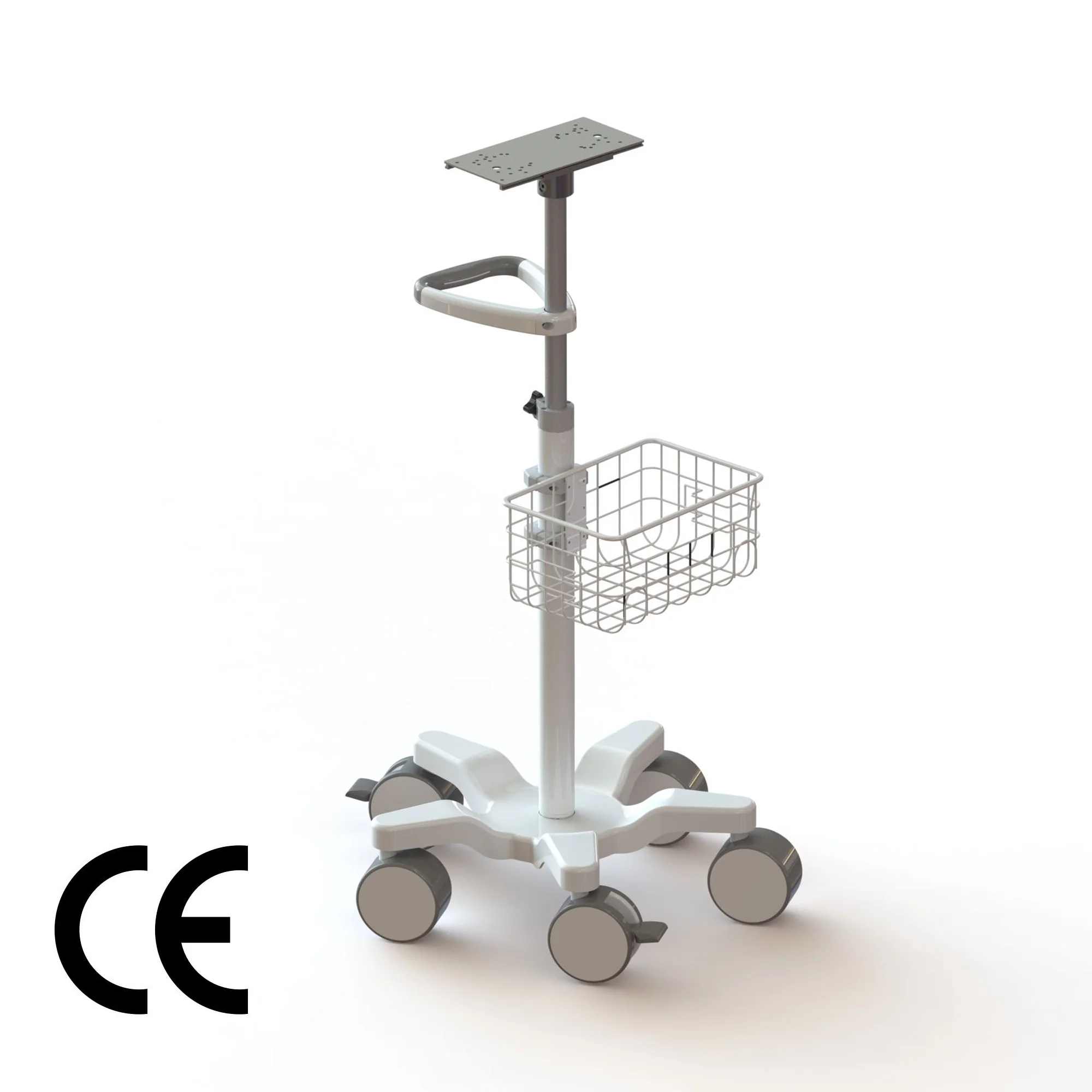 

Hospital Trolley Equipment Multifunctional Metal Material Worksurface Integrated Computer Cart For Hospital Beauty Salon