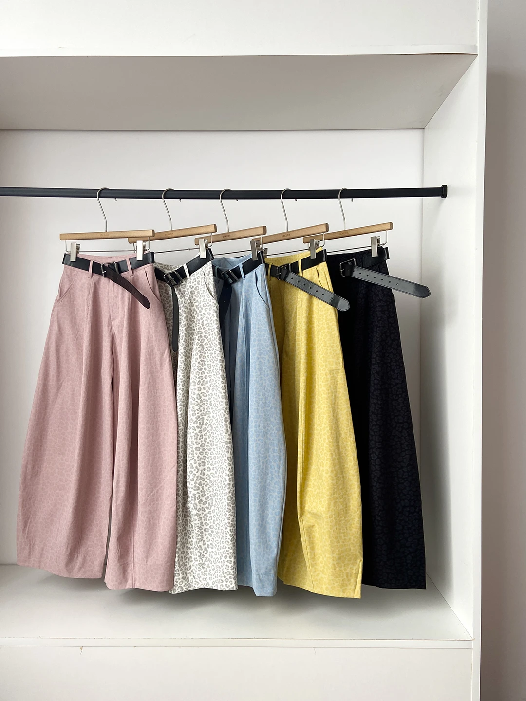 Spring 2026 Korean Style Vertical Drop off Shoulder Harlan Pants Slimming Wide Leg Long Yellow Casual Trousers for Women