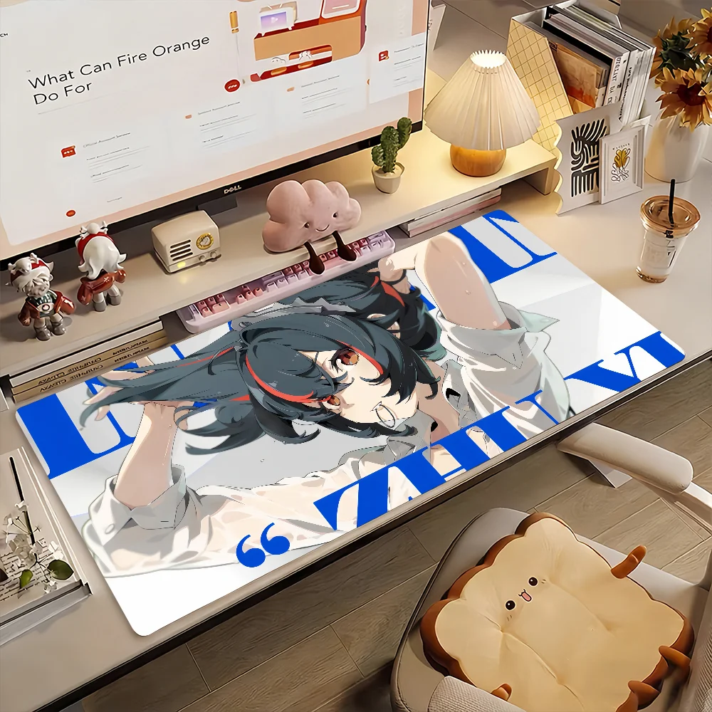 Game ZZZ Zhu Yuan Mouse Pad Non-slip Rubber Gamer Balance Computer Mat Decoracion Deskmat Laptop Office Large