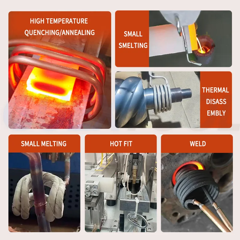 سخان معدني عالي التردد آلة التدفئة التعريفي آلة التدفئة الكهرومغناطيسية فرن التبريد سخان اللف #6
