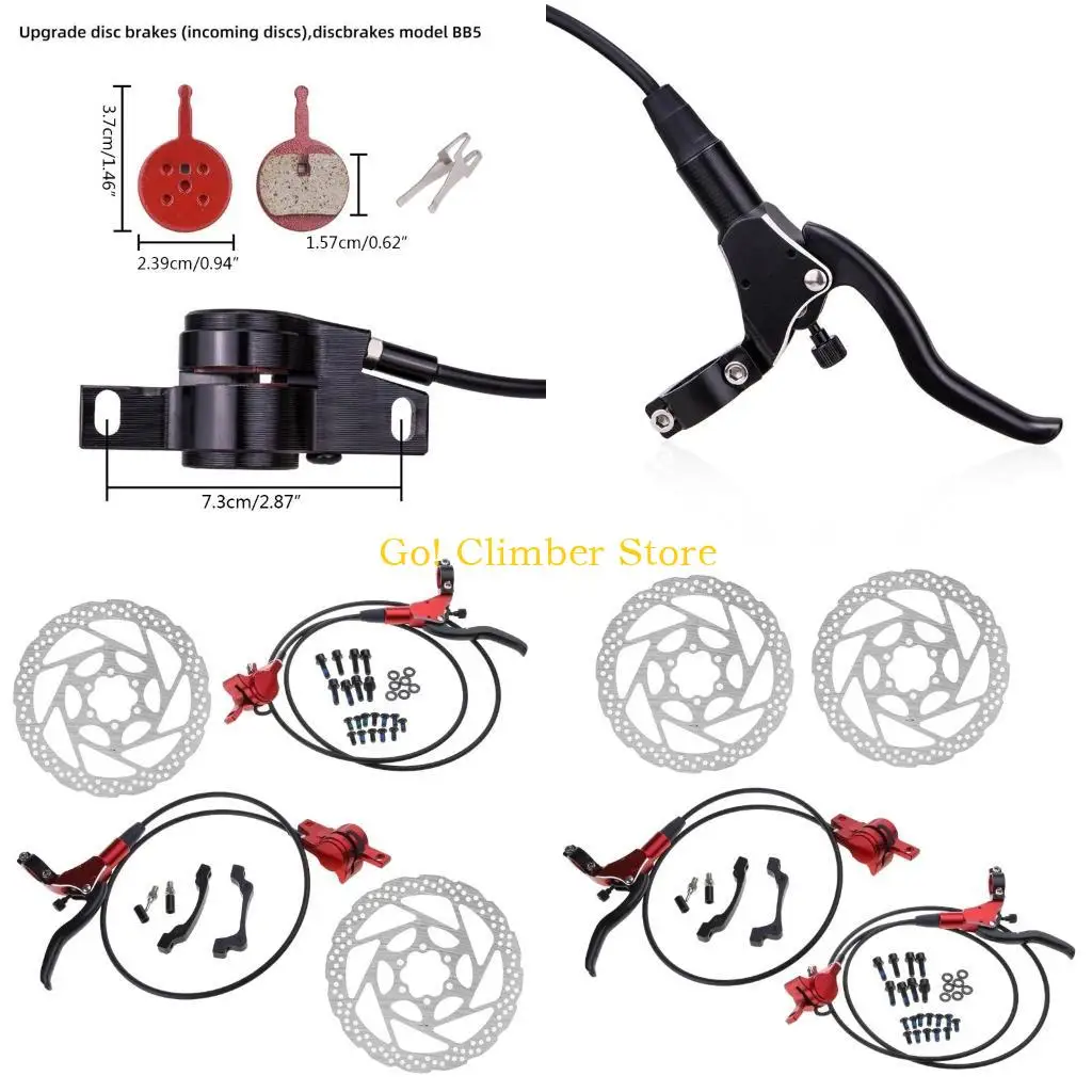 

Q84C Full Aluminum Alloy Brake Lever Aluminum Front and Rear Caliper