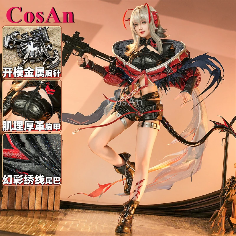 

CosAn Game Arknights W/Wisadel Cosplay Costumes 5th Anniversary Gorgeous Combat Uniforms Halloween Party Role Play Clothing S-L