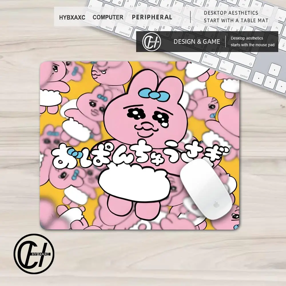 Kawaii O-Opanchu Usagi Mouse Pad 45x40 Anti-slip Desk Mat Office Desk Accessories Rug Mouse Mat Gaming Set Up Mousepad