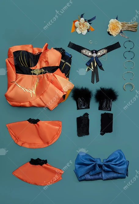 Miccostumes Women's Halloween CEOBE Cosplay Costume Dress with Socks Gloves