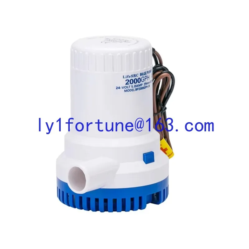 Use 2000-2500GPH 5-10 100cm life rc boat Marine electric submersible bilge pump 12V 24V 29mm GPH5 -10 100cm
