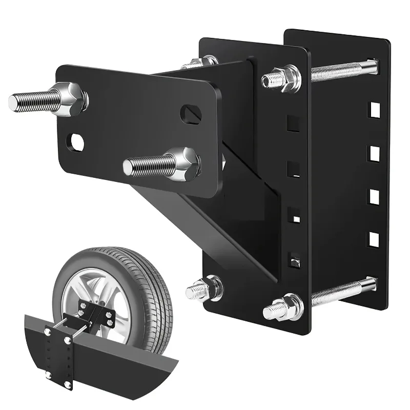 Spare Tire Carrier, Spare Tire Mount Boat Trailer Carrier Bracket, Heavy Duty Lock Holder, Holds up to 150 Lbs
