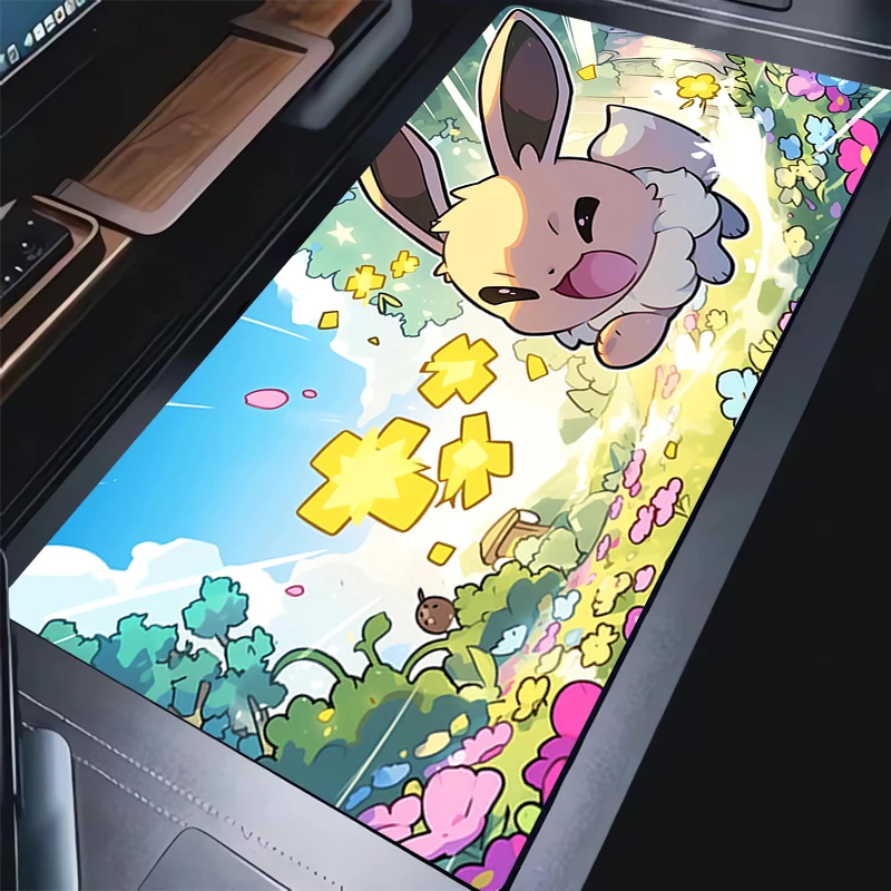 

Computer Varmilo Keyboard 90x40cm Mouse Pad Pokemon Anime Gaming Accessories Table E-sports Gamer Carpet Desk Mat Soft Mousepad