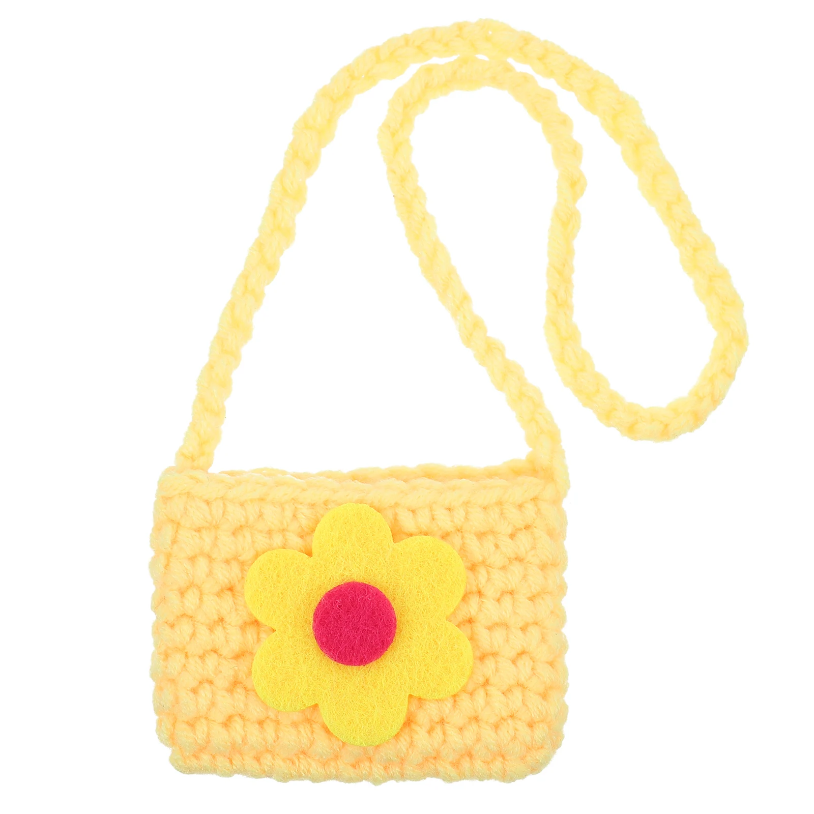 

Creative Mini Bunny Bag For Decor Yellow Small Garment Accessory Lightweight Durable Felt Bag Mini Pouch Pet Costume Supply Pet