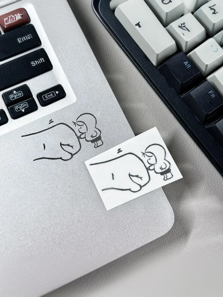 Autocollants métalliques 3D imperméables avec personnages de dessins animés de fille et de chat, pour coque de téléphone, ordinateur portable, décoration DIY, Style esthétique créatif