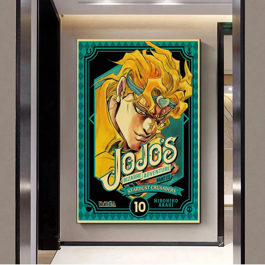 Anime diamentowe malowanie Jojo dziwaczna przygoda haft Cross Stitch Jojo zdjęcia Rhinestone mozaika do dekoracji domu