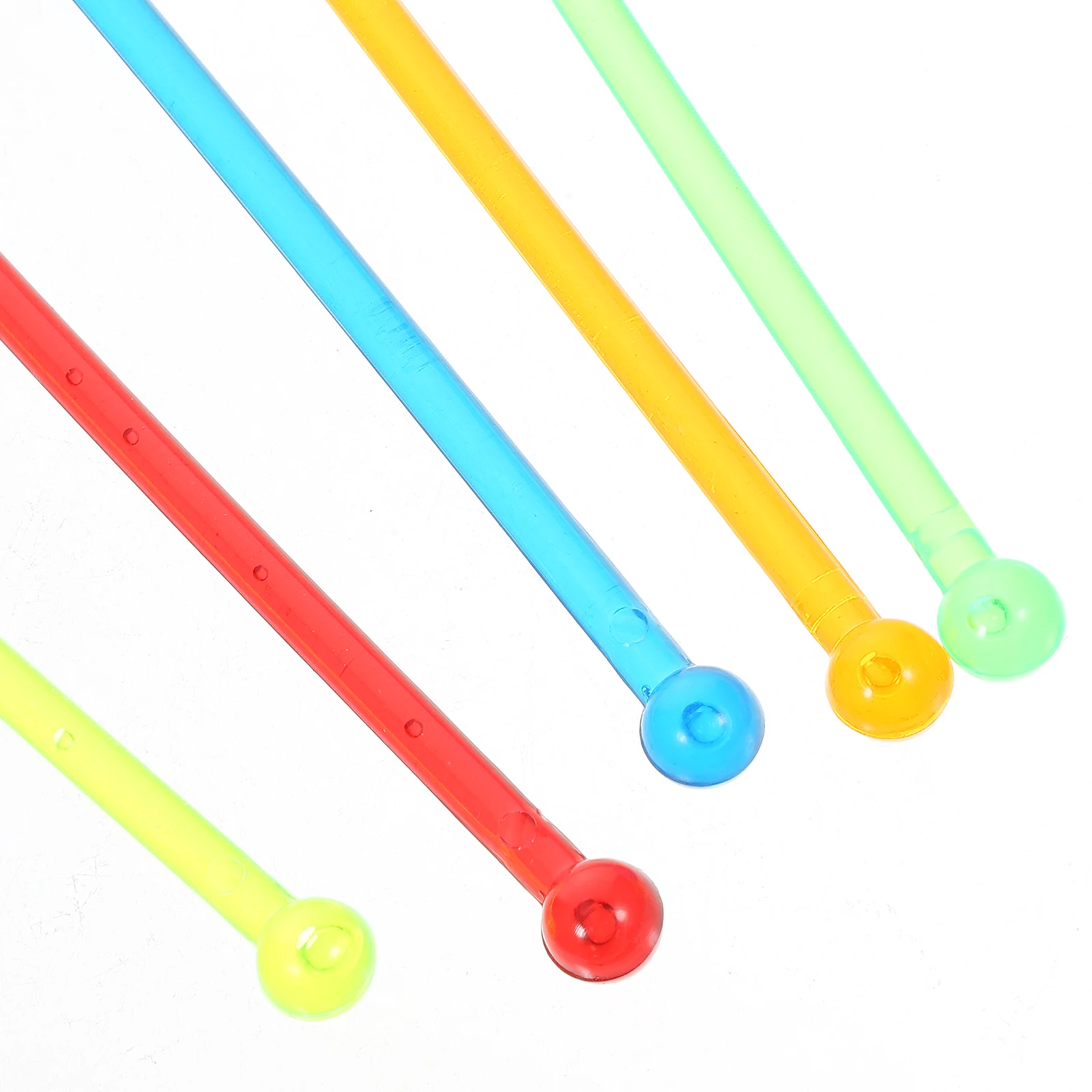 

30pcs Colored Acrylic Bartending Stirring Sticks 25cm Reusable Coffee Cocktail Juice Mixer Star Design Random Color Beverage
