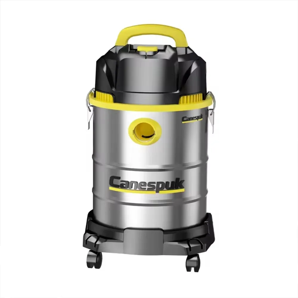 Wet Dry Industrial Vacuum Cleaner Stainless Steel Tank Powerful Suction Shop Vac Portable Rolling Home Workshop Dust Collector