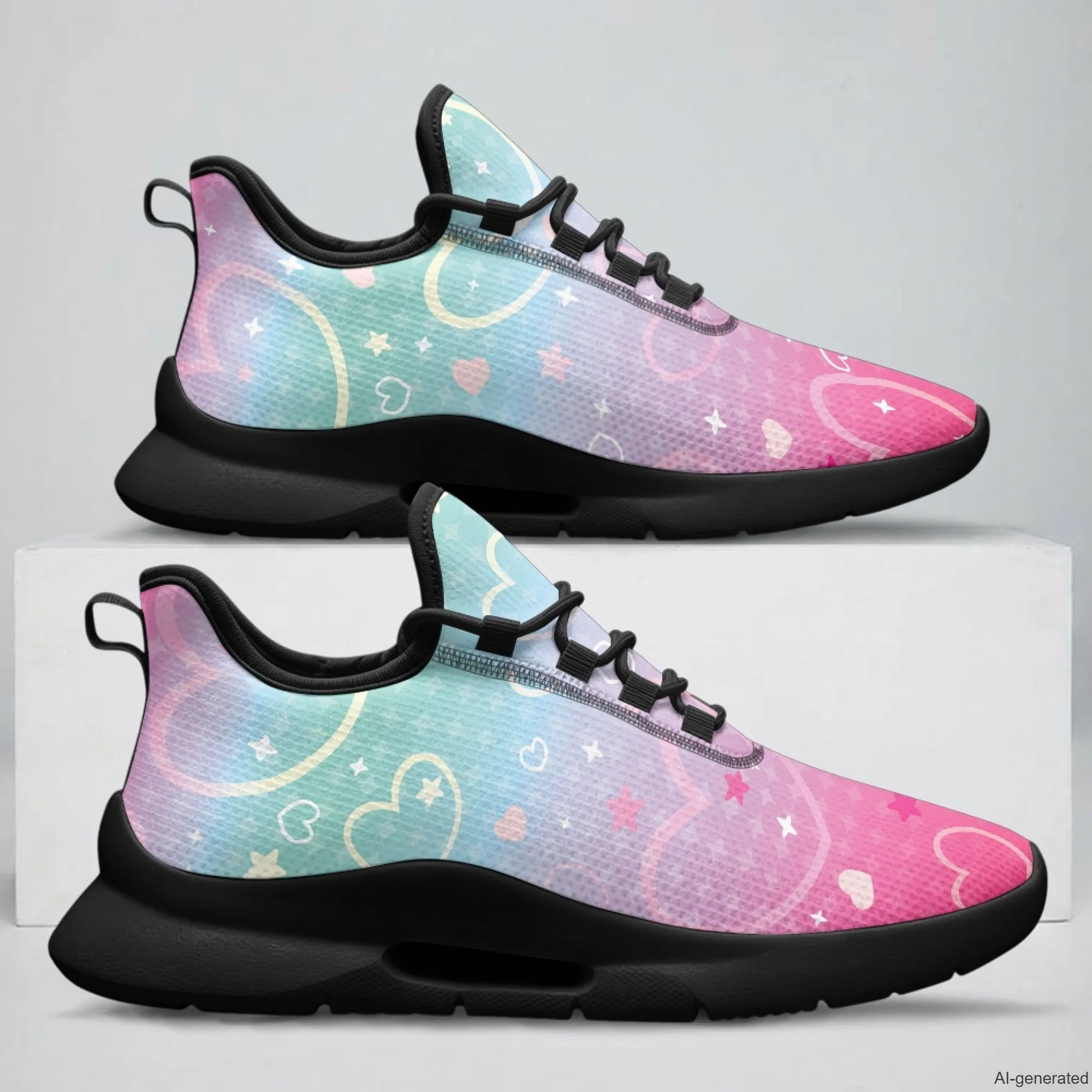 XIXIRIMIDO Nursing Sneakers for Woman Lace-up Casual Shoes Cheap Nursing Shoes for Women Nice Non-slip Nurse Sneakers Rainbow