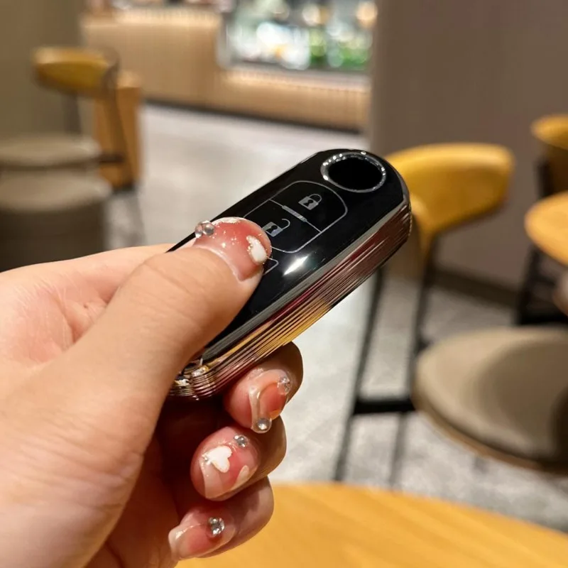 لمازدا 2 3 6 Atenza Axela Demio CX-5 CX5 CX-3 CX7 CX-9 2015 2016 2017 2018 2019 اكسسوارات بولي TPU سيارة مفتاح بعيد غطاء #5