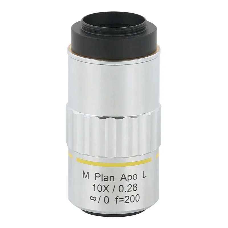 800X 2000X 4000X 8000X Microscope Camera Coaxial Light C Mount Lens Long Working Distance M PLAN APO L Metallographic Objective