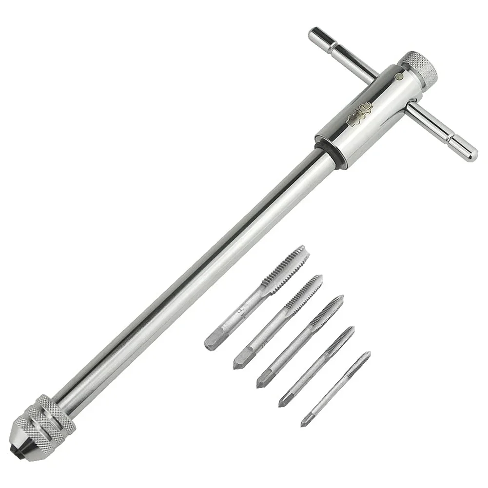 

DIY Tapping Tool Screw Taps For M3-M8 Adjustable Tap Wrench Compact Storage Efficient Operation Forged Alloy Steel