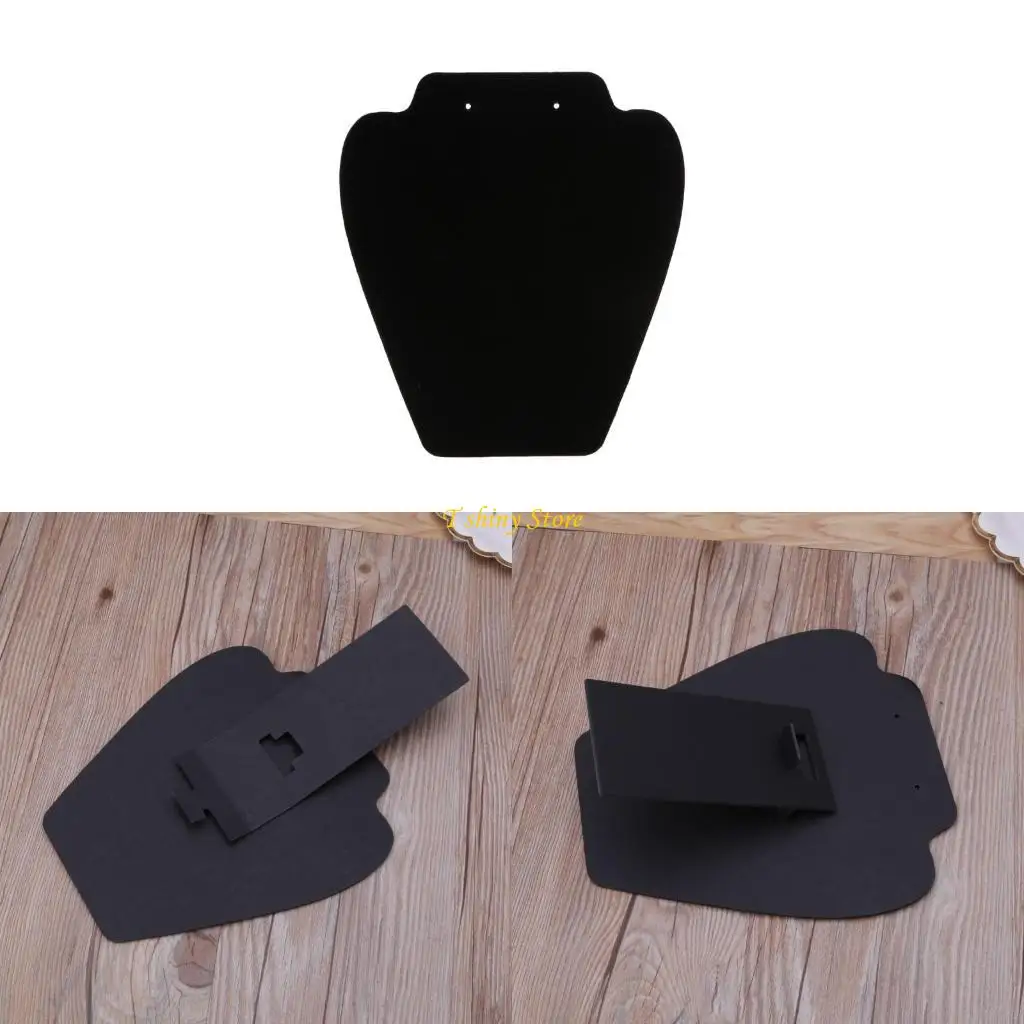 

N58F 7.5inches Black Earrings Necklaces Jewelry Organizers Displays Stand with Reinforced Bracket Jewelry Holder Racks