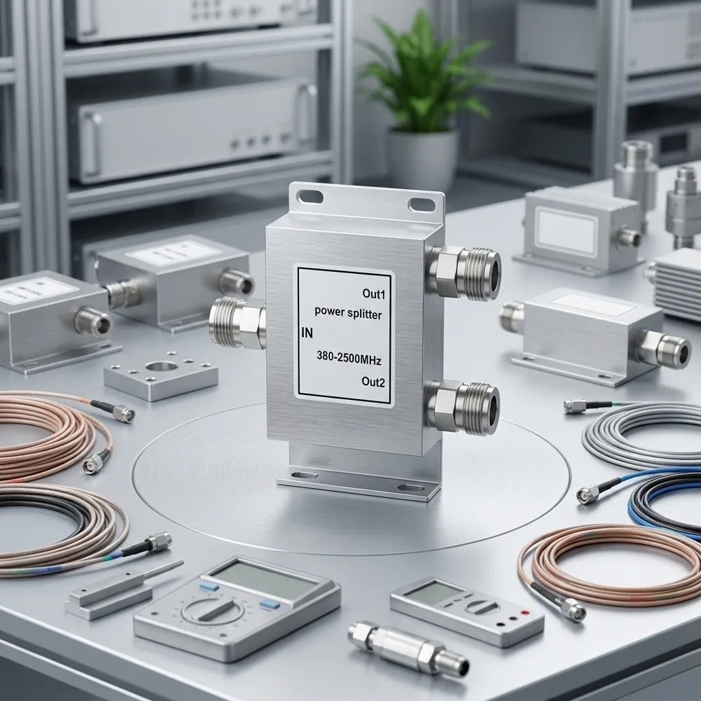 1 To 2 Divider N Type Splitter Stable Signal Integrity High Efficiency Transmission For N-type Female Connector