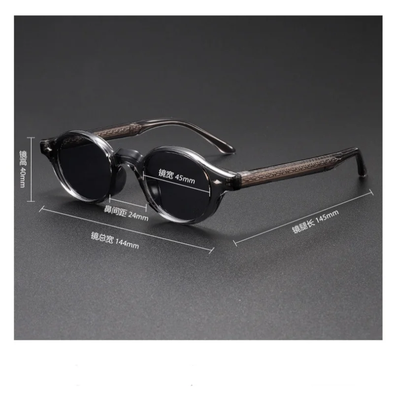 Unisex retro frame TR90 fashionable sunglasses with needle through arm high-end UV400 beach vacation decoration sun glass