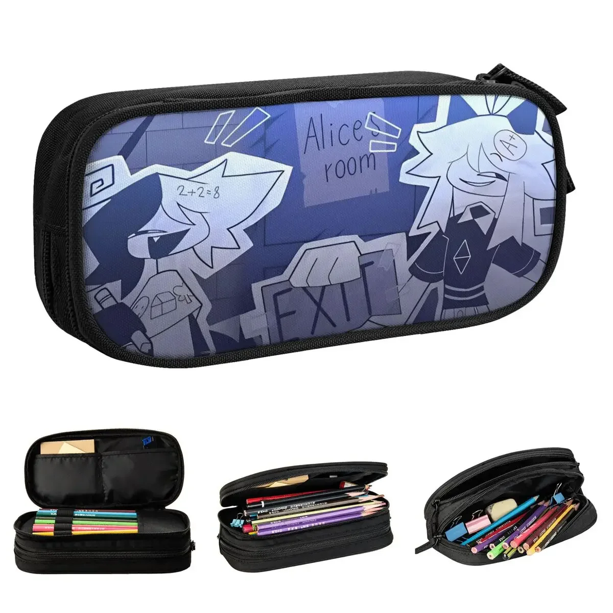 Cartoon Anime Miss Circle Pencil Cases Fundamental Paper Education Pencilcases Pen Box for Student Bags Students School Cosmetic