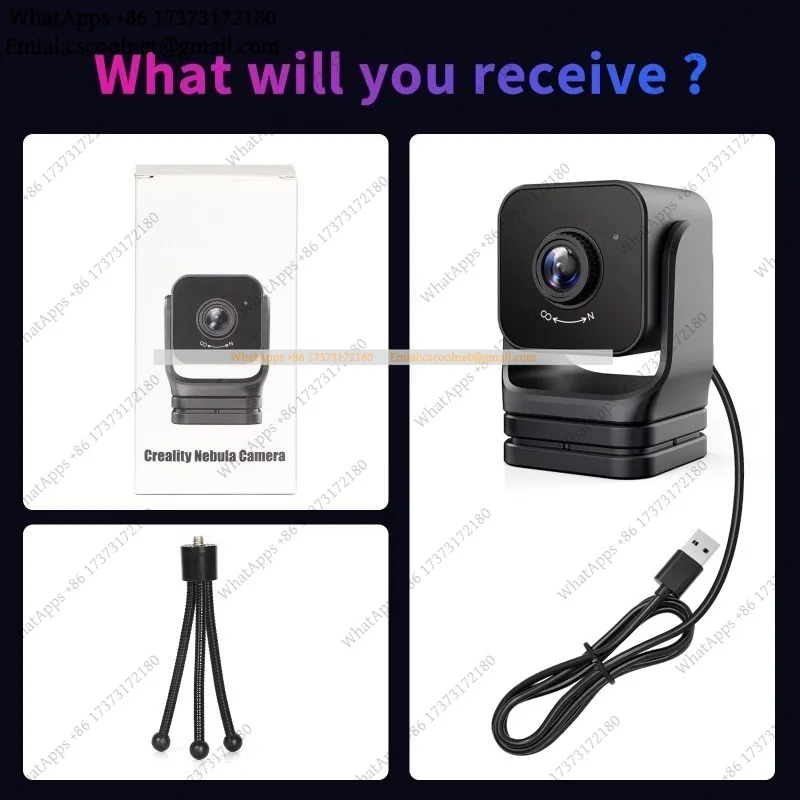 JS02 Nebula Camera HD USB Night Vision for Creality Ender-3 V3 Plus KE CR-10 SE Real-Time Monitoring Recording