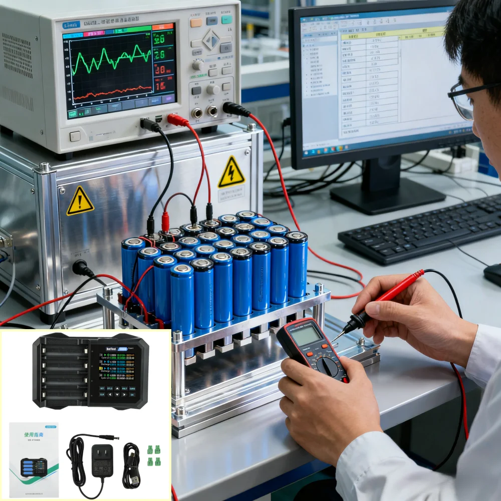 bts04-lithium-battery-capacity-tester-18650-internal-resistance-tester-automatic-charging-and-discharging-module-built-in-fan