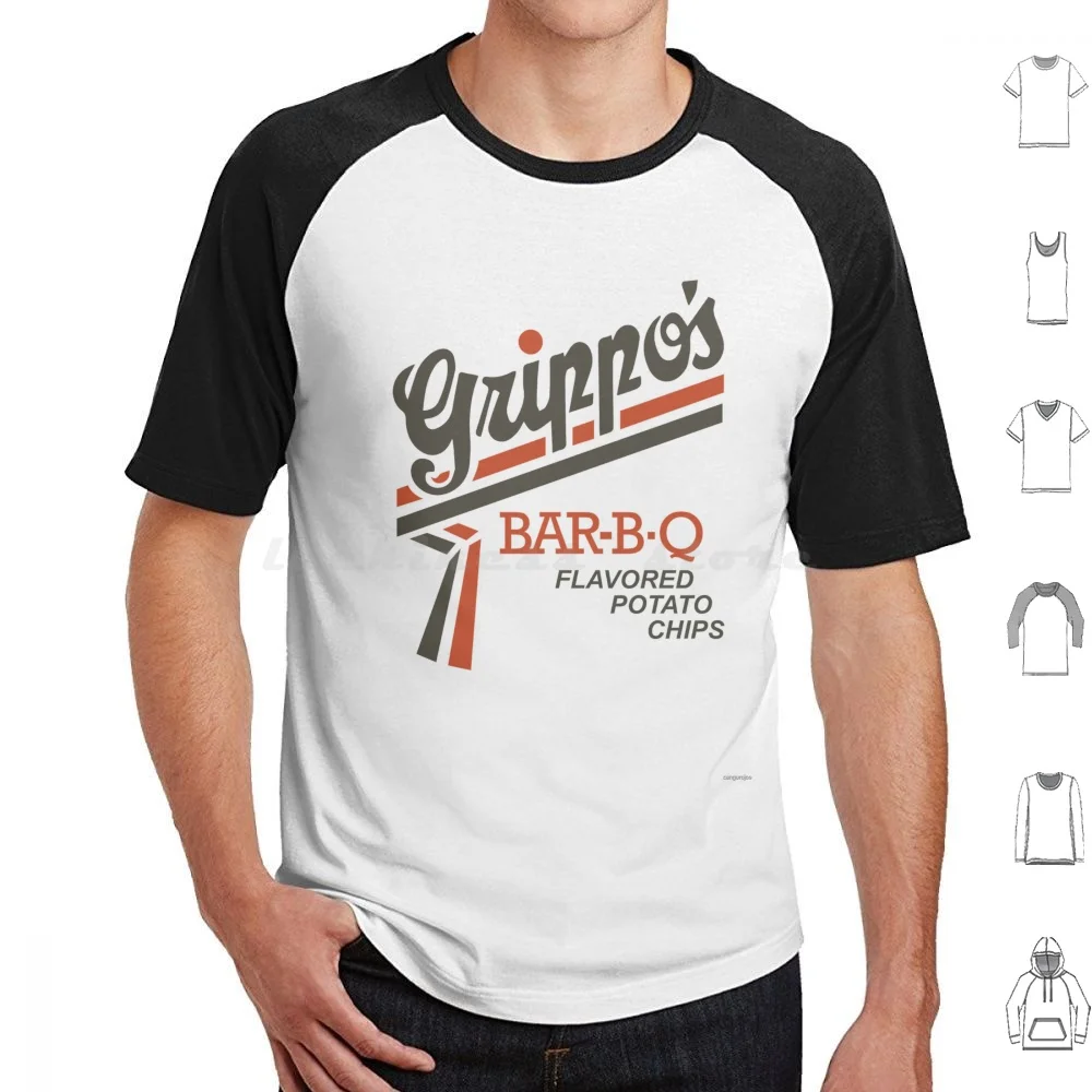 Grippos Bar-B-Q Flavored Potato Chips T Shirt 6xl Cotton Cool Tee Soda Northern North Cincinnati Winchester Ky Bottling Company