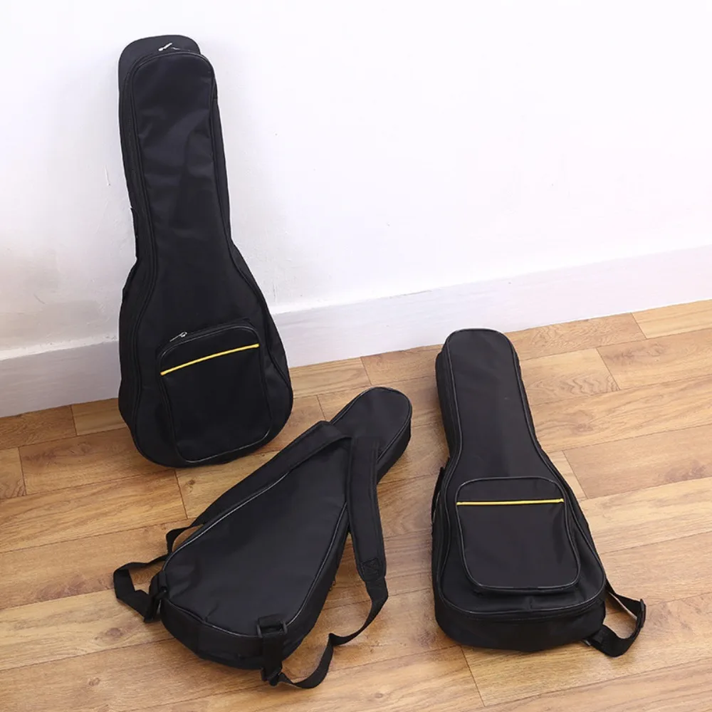 21/23/26 Inch Ukulele Backpack Adjustable Straps Double Shoulder Straps Mini Guitar Bag with Handle Oxford Fabric Instrument Bag