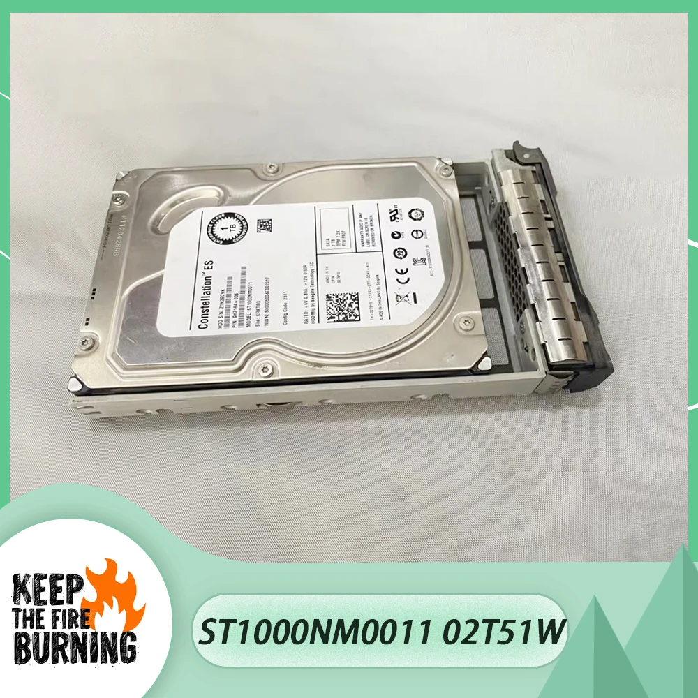 For DELL ST1000NM0011 02T51W 1T 3.5'' SATA 64M 7.2K HDD 9YZ164-036 Storage Hard Disk