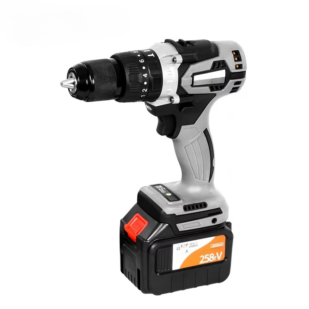 

21V 13mm Cordless Electric Hand Drill Industrial Grade Brushless Impact Drill Power Tools Hammer Drill
