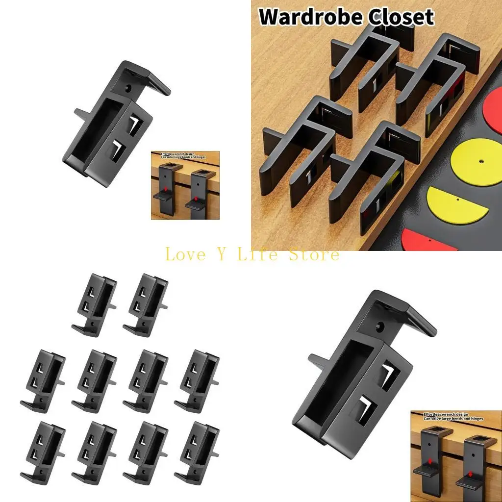 

L74C Pack 7 Wardrobe Cabinet Leak Board Closing Clip для улучшения дома