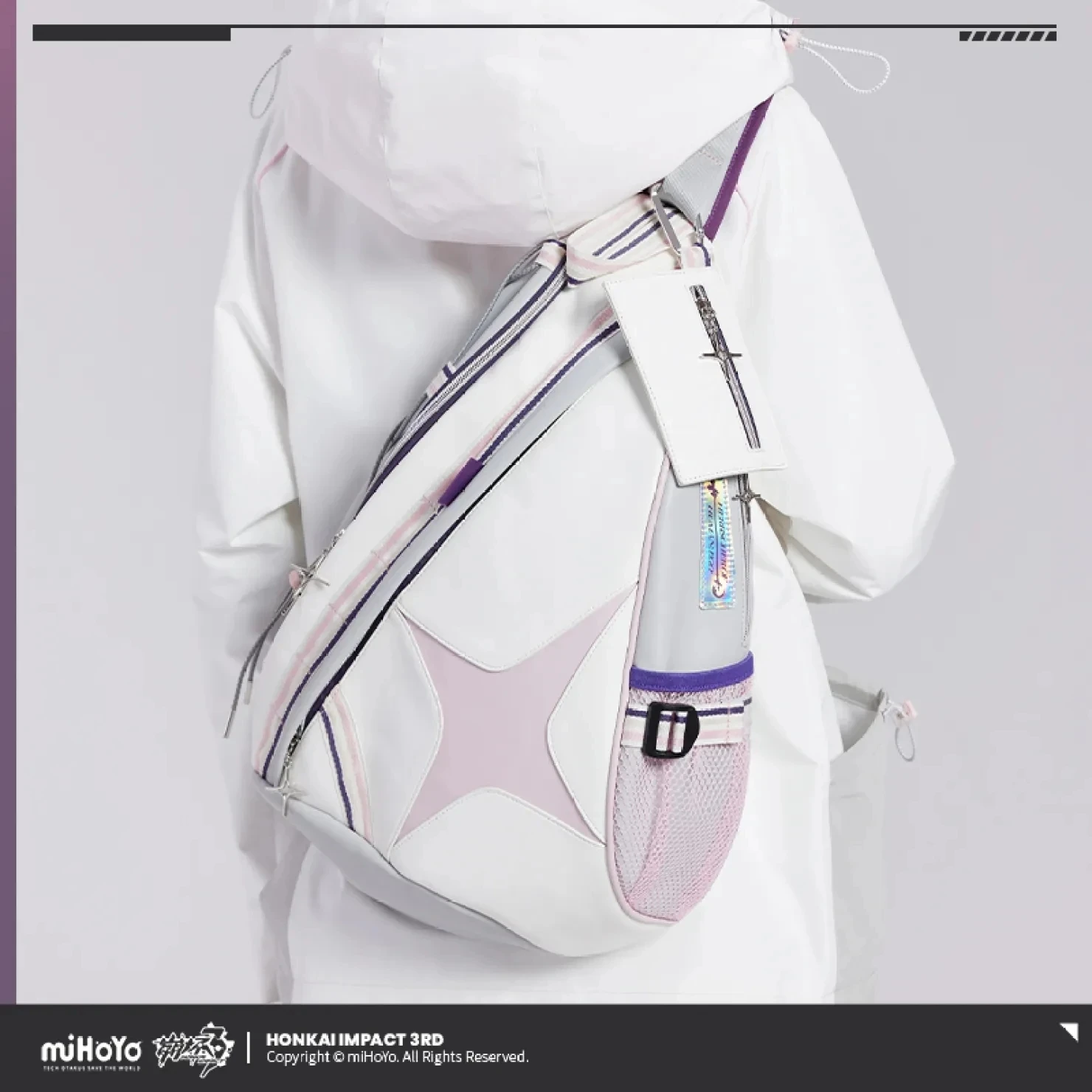 

Game Honkai Impact 3 Cosplay Accessories Elysia HERRSCHER OF HUMAN:EGO Theme PU Crossbody Shoulder Bag Anime Couples Backpacks