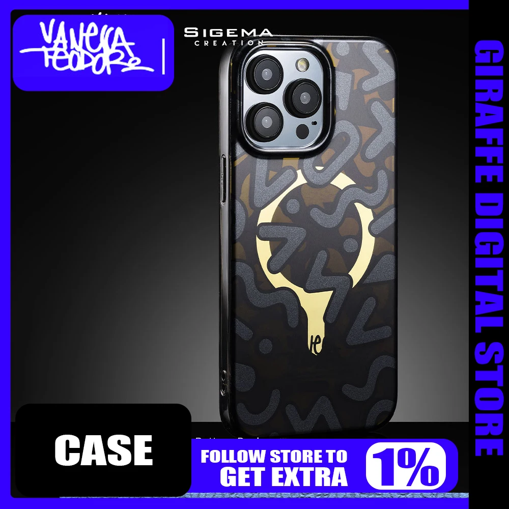 

SIGEMA Matte Case Cover iPhone15 Pro Max Case Magsafe Magnetic Wireless Customized Charging Transparent Anti-drop Fashion