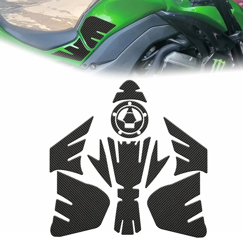 

Для Kawasaki Z1000 Z 1000 2015-2022 мотоцикл противоскользящая накладка на топливный бак боковая коленная ручка наклейка протектор водонепроницаемая наклейка 3D