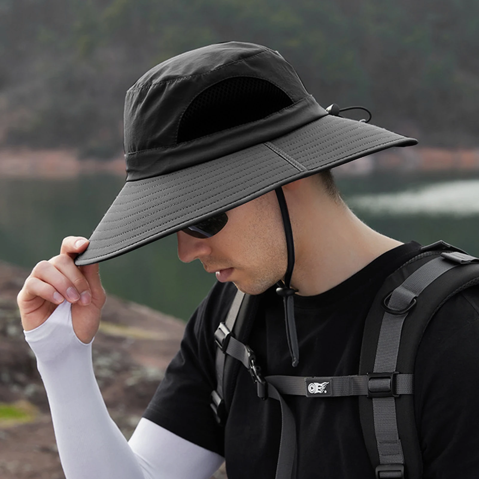 

Big Sunbonnet Dry Fisherman Sun Bucket Hat Summer Waterproof Summer Hat Cover For Beach Camping Travel Photo Shoot Gift