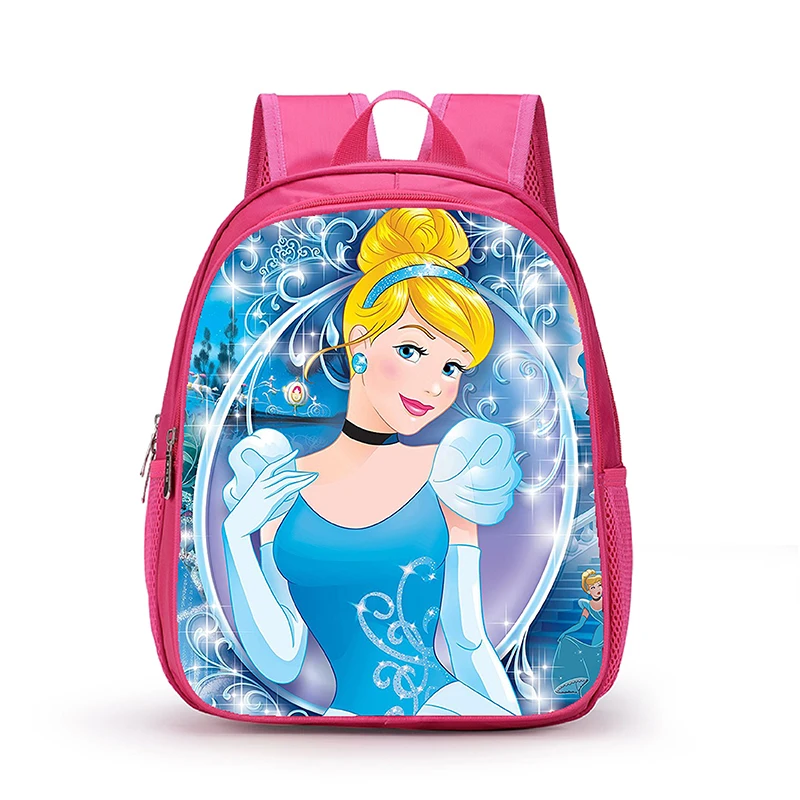 12 Inch Disney Snow White Princess Cinderella School Bag Kindergarten Backpack Fashion Toddler Girl Bookbag Shoulder Bag Mochila