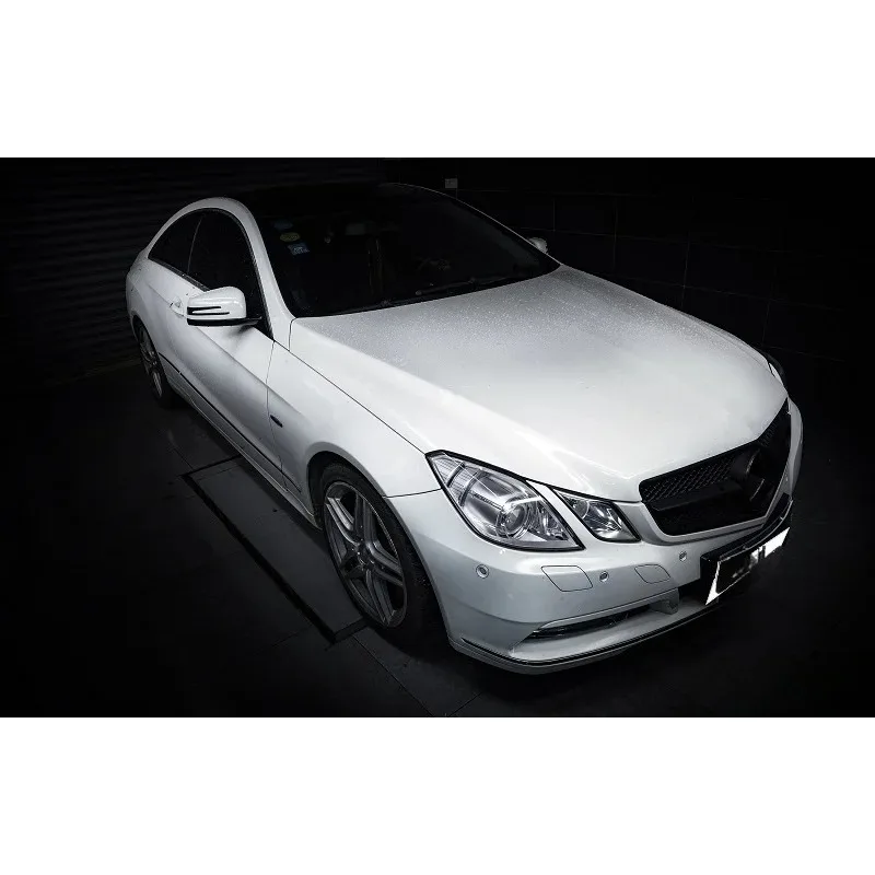 10-13 مجموعات مدخل هواء الكربون الجاف الحقيقي لمرسيدس بنز W212 E200 E260 CGI 1.8T GTR نظام السحب البارد المنوع