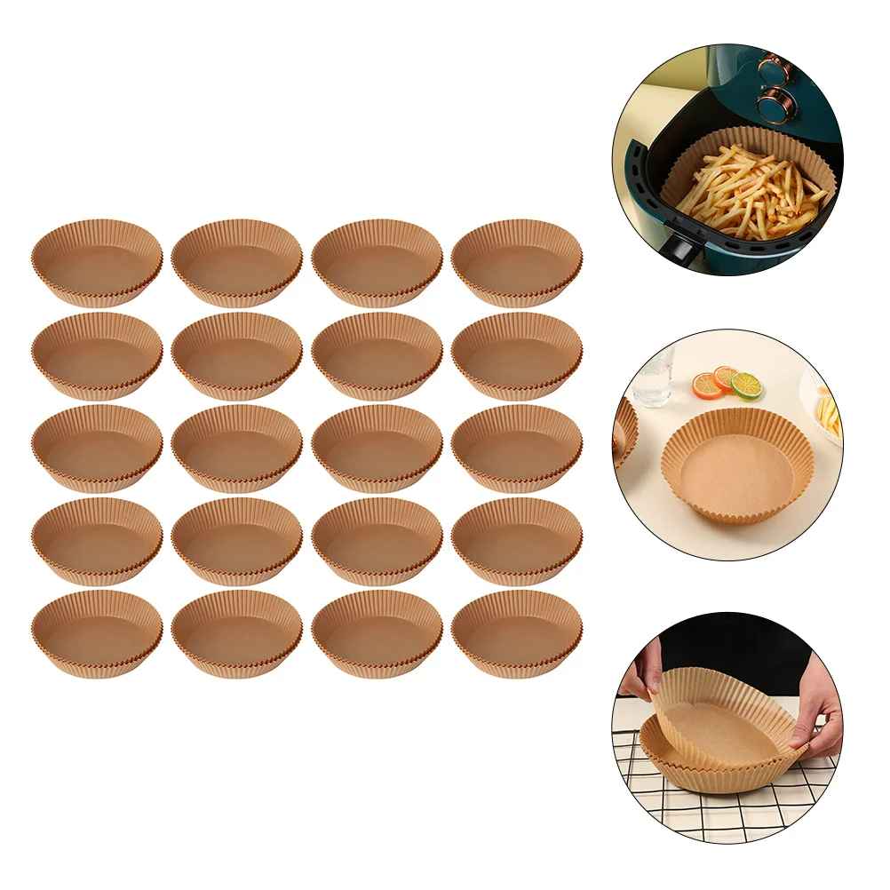 

100 Pcs Silicone Paper Disposable Air Fryer Liner Rectangle Liners for Oven Cooking Waterproof Oil Proof Baking