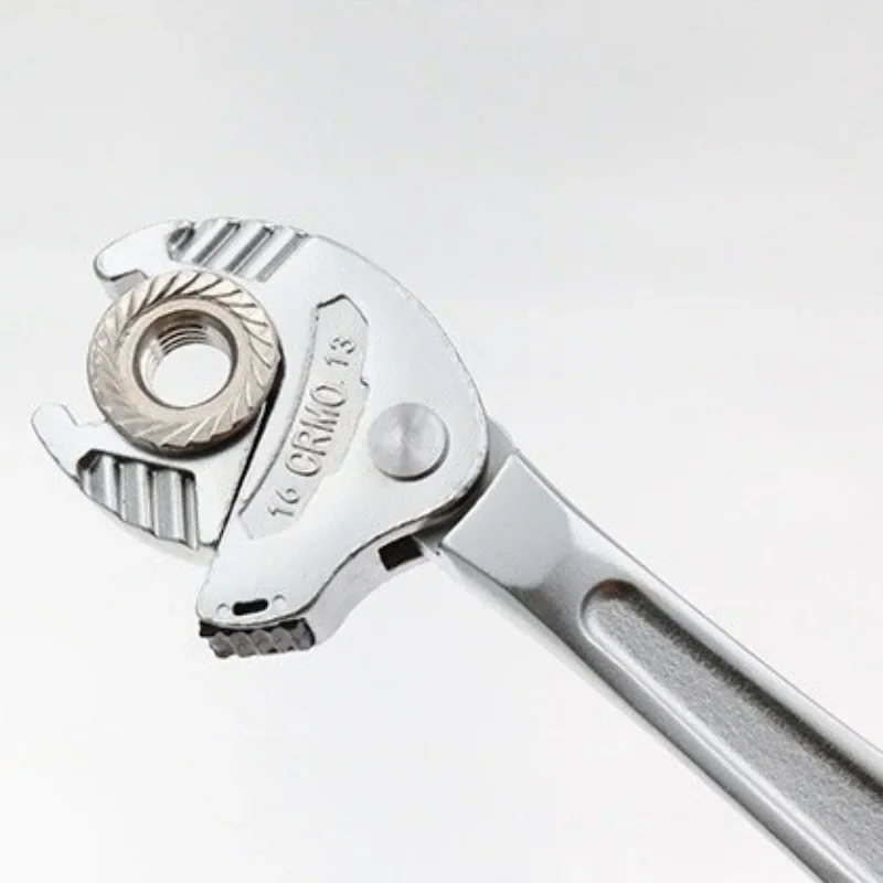 Heavy Duty Industrial Crab Claw Wrench Self Adjusting Ratchet Wide Jaw Tool for Automotive Piping Manufacturing