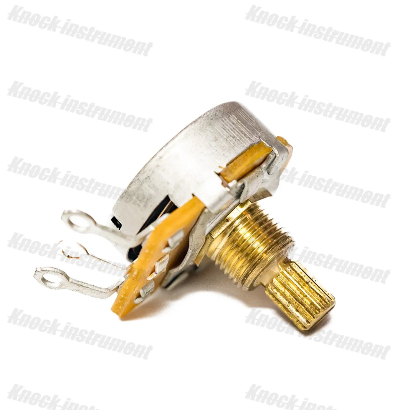 

Popular 1PC/10PCS 450G Guitar Potentiometer - A250K/A500K/B250K/B500K Split Shaft Brass Audio Taper for Strat Tele Bass DIY Repa