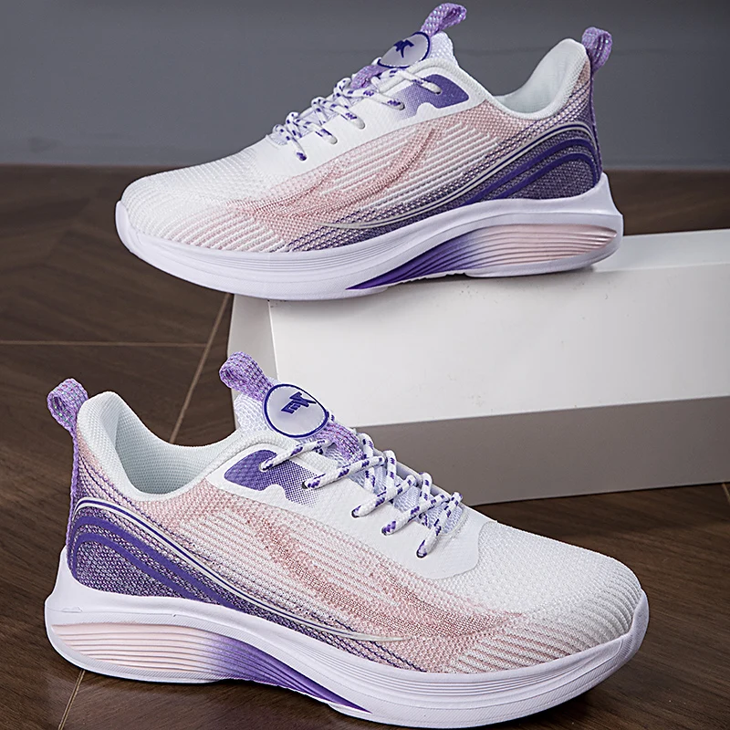 

Женские кроссовки с сеткой, легкая дышащая противоскользящая повседневная обувь с воздушной сеткой, женская уличная мягкая спортивная обувь на шнуровке