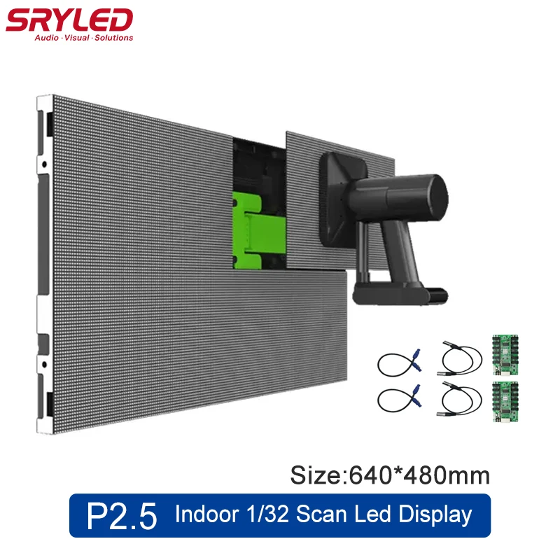 RentalLED LED Video Panel Indoor P2.5 640mm×480mm Full Color Small Pixel High Refresh Advertising Background Led Screen Wall