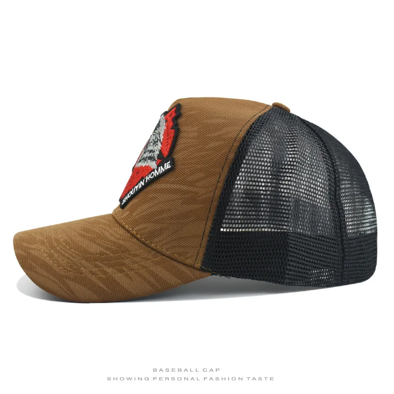 1 Atmungsaktive, sonnenschützende Baseballkappe mit Adler-Stickerei, personalisiertes Design, unisex, geeignet für den täglichen, lässigen Gebrauch im Freien, Sonnenschutz-Netzkappe, Geschenk für Feiertage. – Detail 12