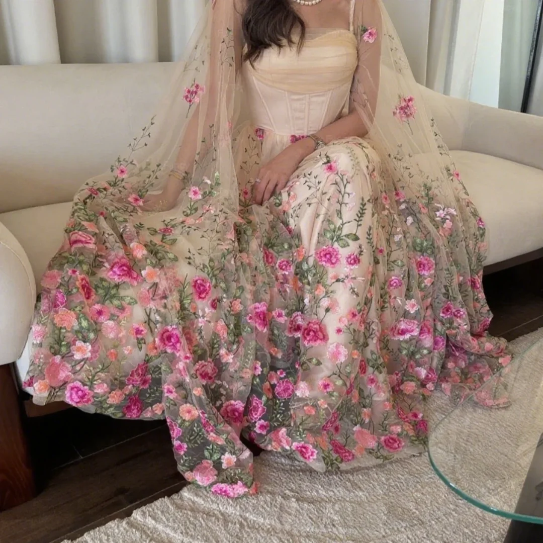 Fancy Kant Formele Gelegenheidsjurken Afstuderen Jurken Vrouw Geborduurde Formele Gelegenheden Handgemaakte Galajurken Op Maat