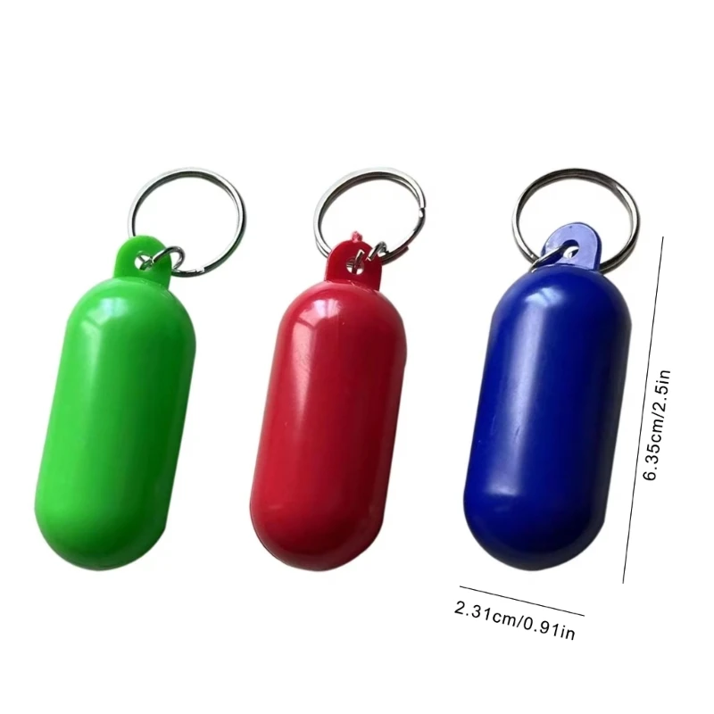 2 Pieces Floating Keyring Set for Boating Water Sport Buoyant Keyrings Ornament