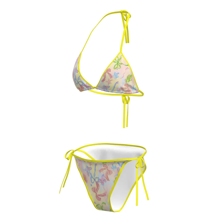 เซ็กซี่ Push Up เอวสูงชุดบิกินี่ผู้หญิง Tummy Control ตัดเสื้อดอกไม้ชุดว่ายน้ํา Beachwear ชุดว่ายน้ําชายหาด 2025 ใหม่