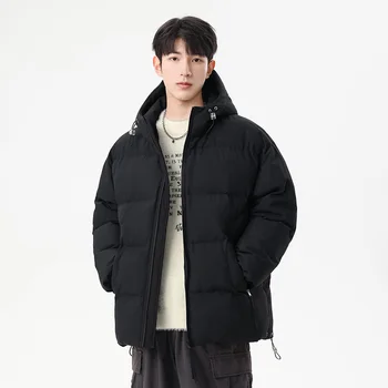 남성용 패딩 의류, 두꺼운 단색, 따뜻한 야외 여행, 후드 빵 의류, 커플 트렌드 재킷, 가을, 겨울, 새로운 패션 Best5 남성용 패딩 의류, 두꺼운 단색, 따뜻한 야외 여행, 후드 빵 의류, 커플 트렌드 재킷, 가을, 겨울, 새로운 패션 Best5