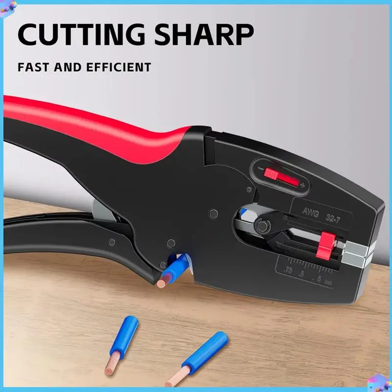

A43T Electric Crimper Stripping Pliers 0.03-10Mm Wire Stripper Self-Adjusting Hand Tools Multifunctional Electrical Repair