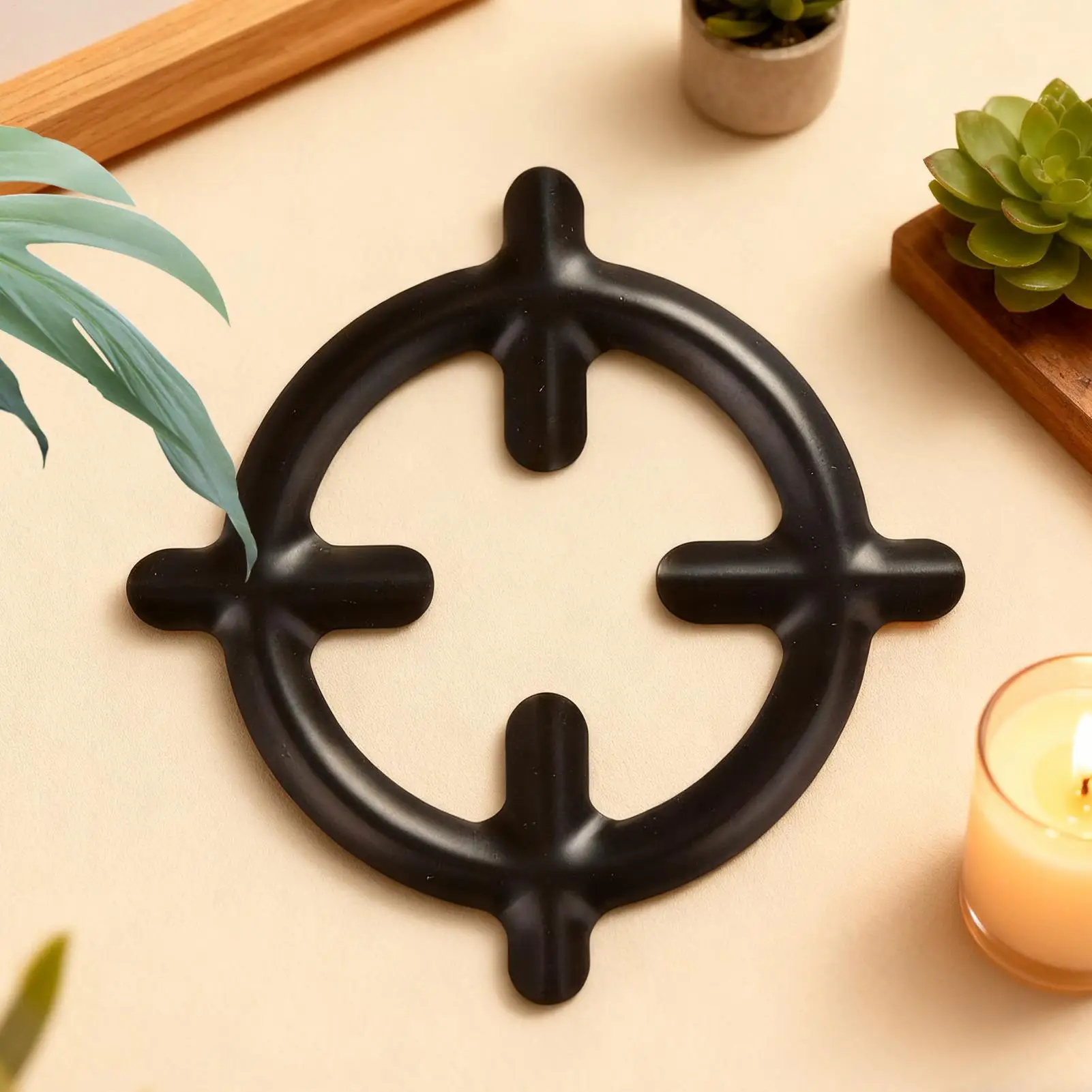 Stove Grate Cast Iron Ring Rack Gas Range Coffee Pot Holder for Butter Warmers Saucepans Hobs Coffee Pot Cookware Camping Pan